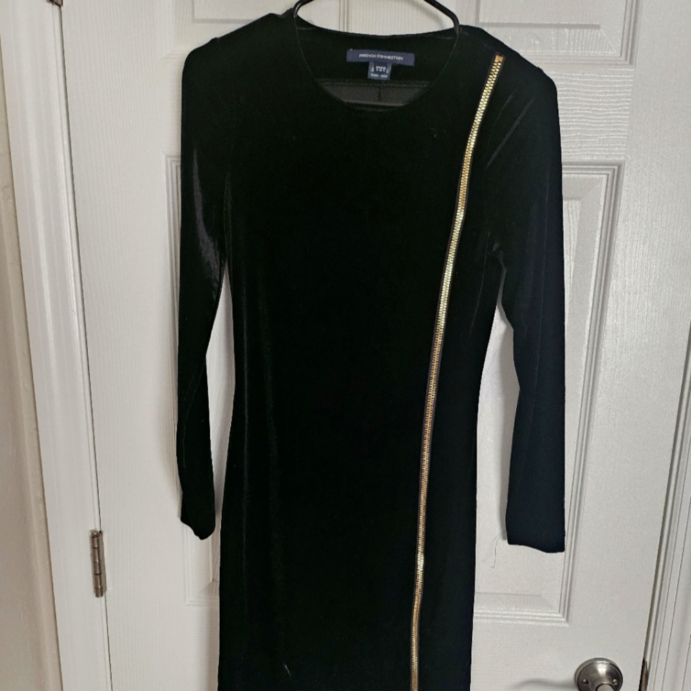 French Connection Velvet Dress
